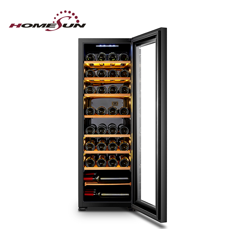 34 bottles Single zone compressor wine cooler