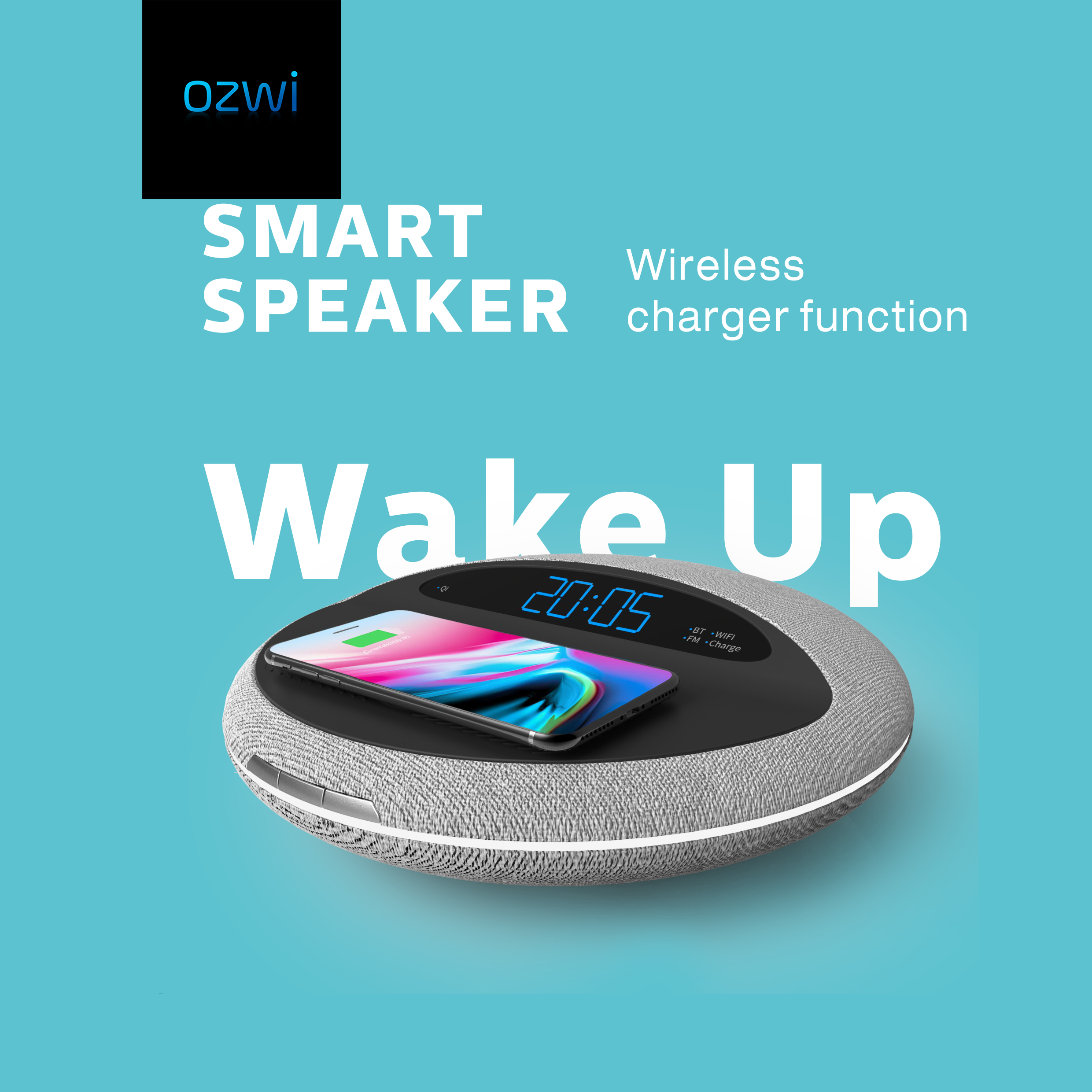 ozwi Smart wireless charging speaker WSP700