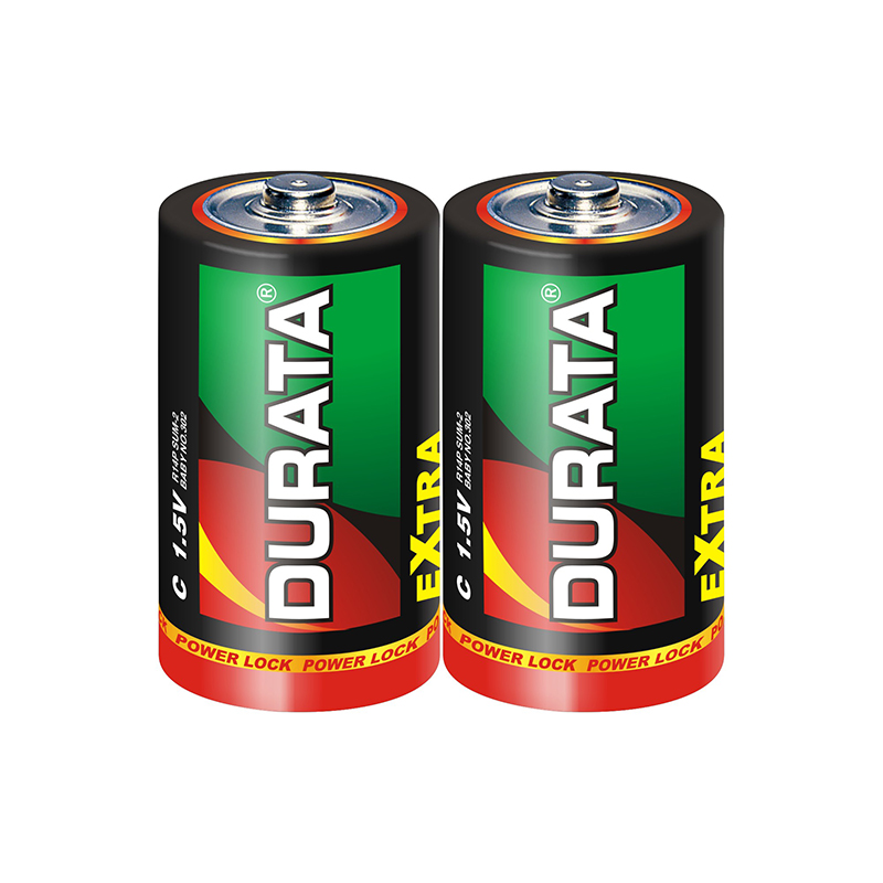 DURATA Zinc-Manganese Dry Battery Size C