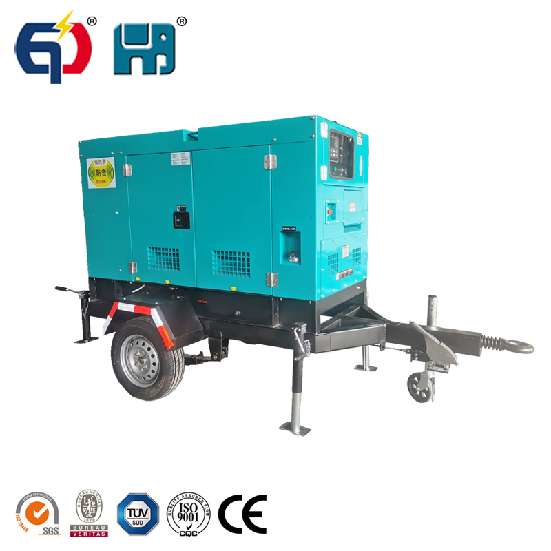 Four-stroke silent type genset with trailer