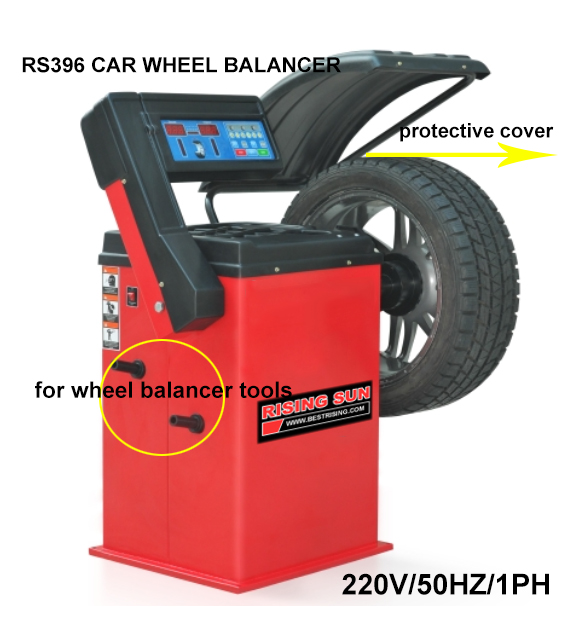 Car tyre repair used wheel balancer