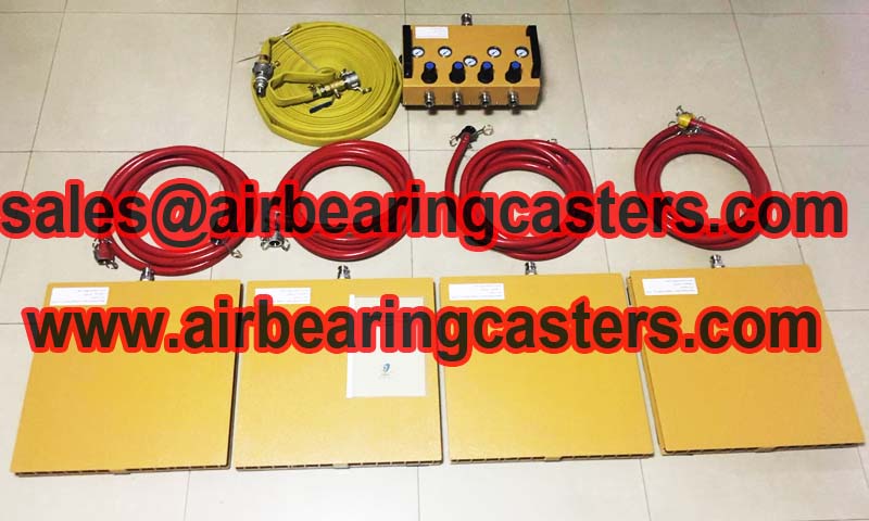 Air bearing casters application and pictures