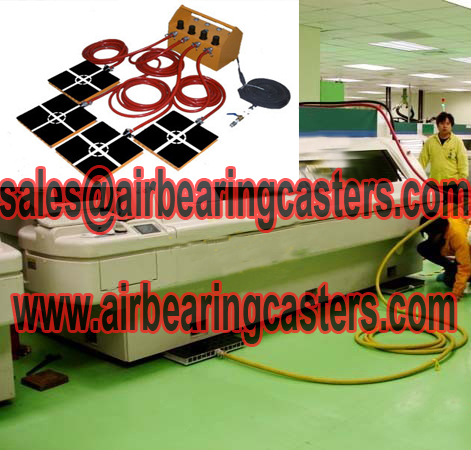 Air bearing casters application and pictures