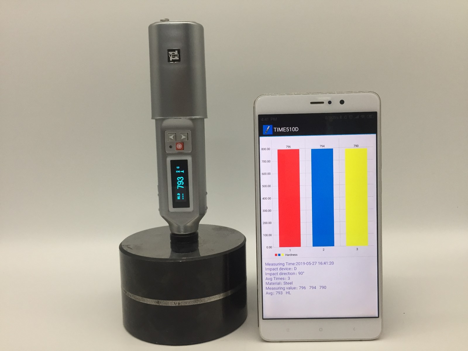 Integrated Leeb Hardness Tester TIME510D with Bluetooth