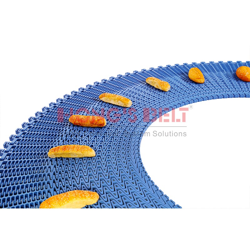 HONGSBEL HS-1900B modular plastic conveyor belt for frozen spiral conveyors