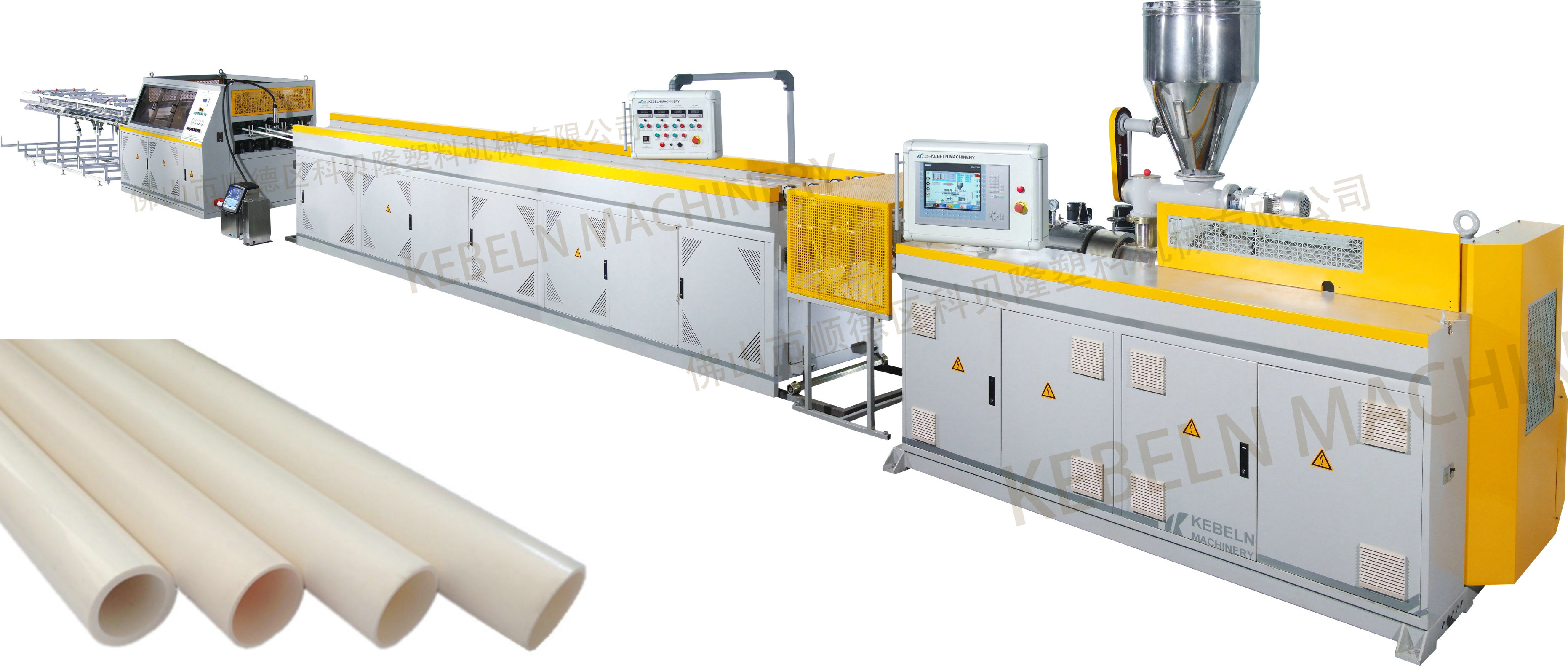 PVCһĹܲļߣPVC four pipes extrusion line.jpg