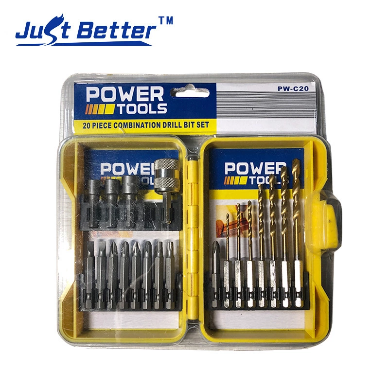 20 PCS combination drill bit set