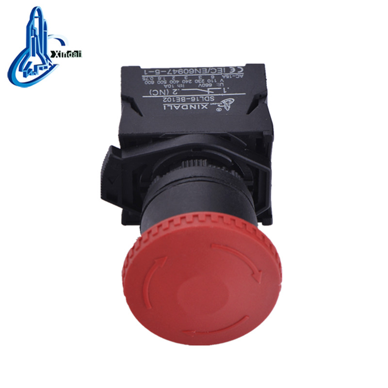 XDL21-ES542 ip65 waterproof red mushroom 40mm emergency switch emergency button