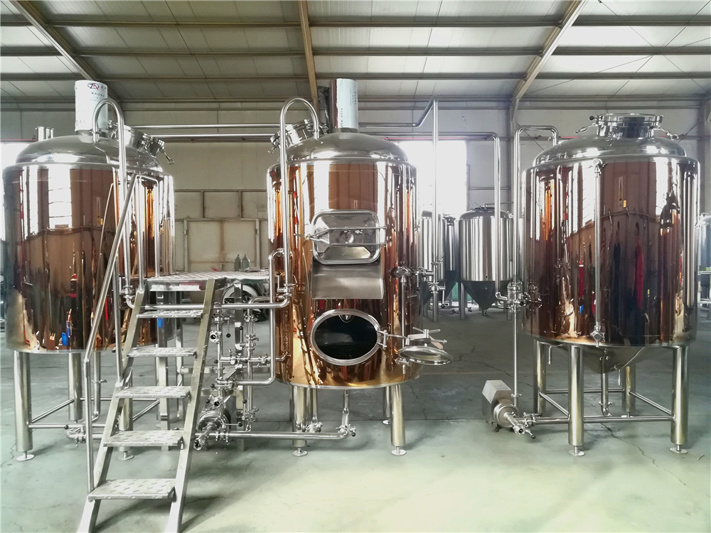 300L brewery equipment rose golden surface (2).jpg