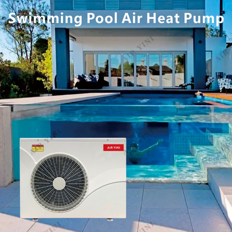 YINI Full DC Inverter WIFI Air Source Air To Water Swimming Pool Heat Pump Water Heater