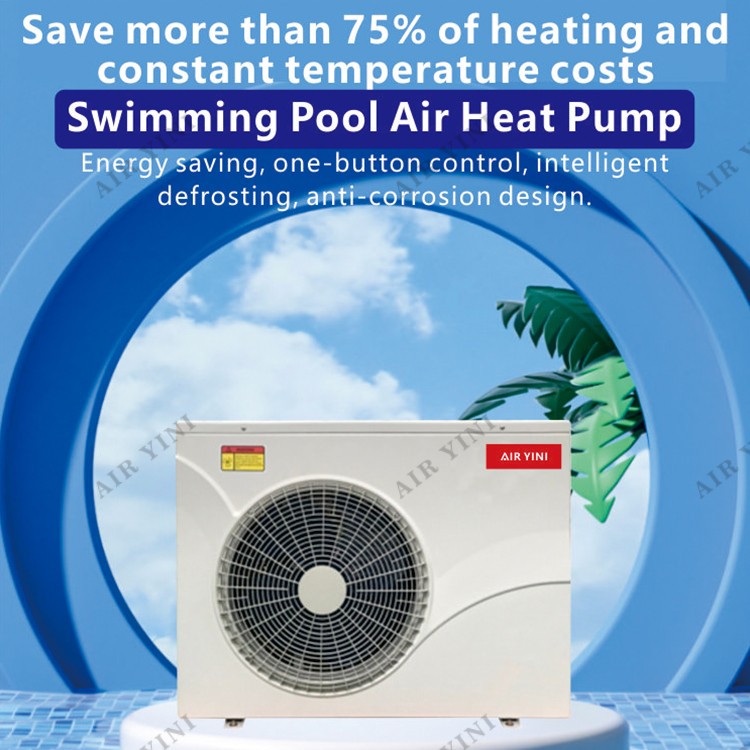 YINI Full DC Inverter WIFI Air Source Air To Water Swimming Pool Heat Pump Water Heater