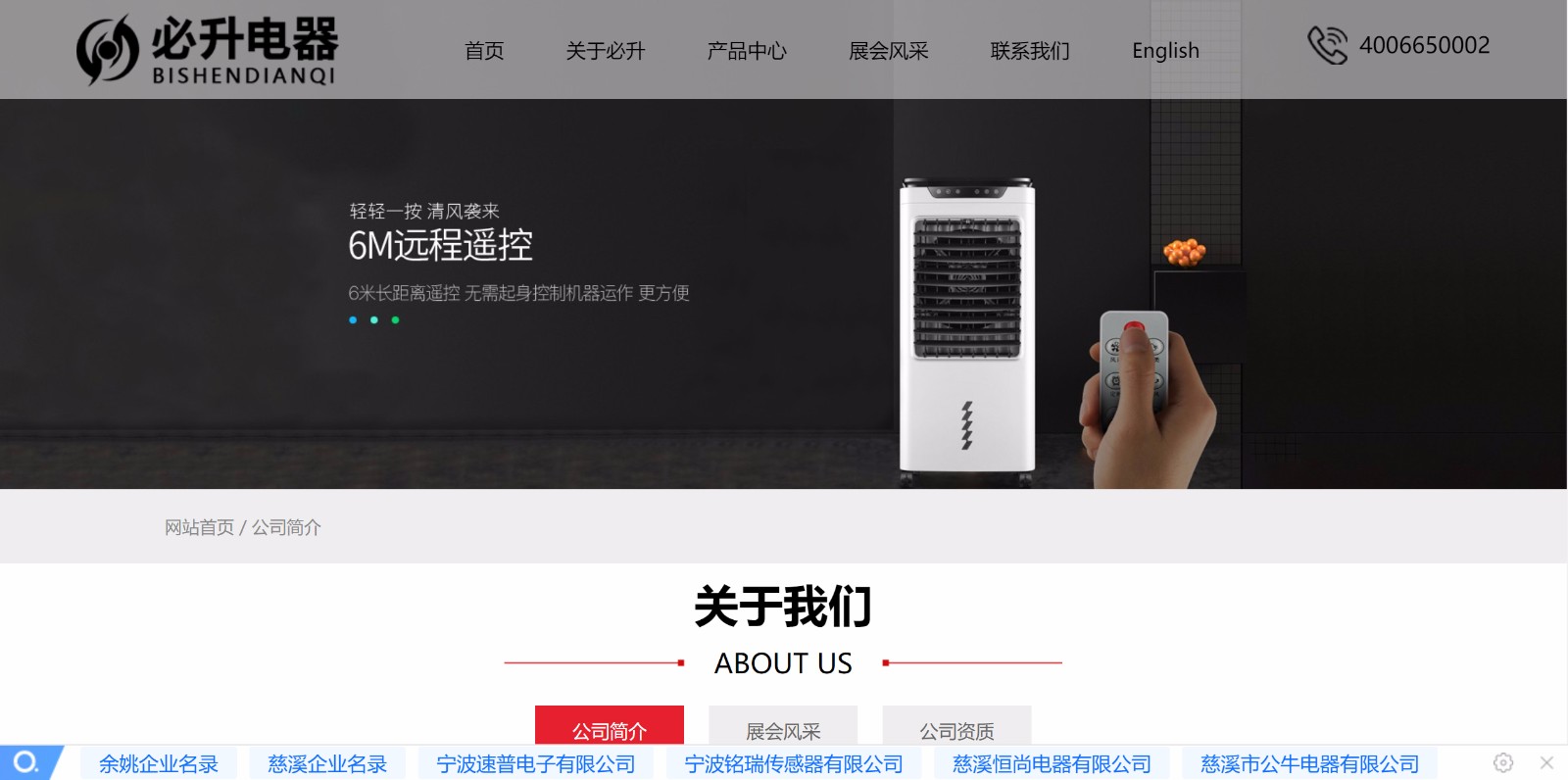 Cixi Bisheng Electrical Appliances Co.,Ltd.