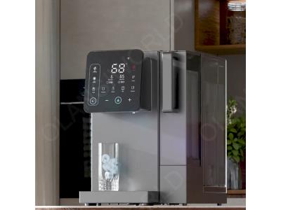 W91 Free Installation Ice Making Hot Cold Water Dispenser Ice Maker With RO Filter