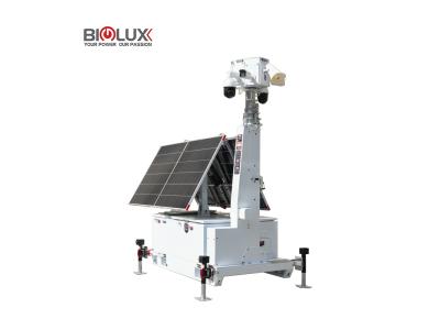 HiSKID-II Solar Security Camera Tower with SKID Base for Public Security