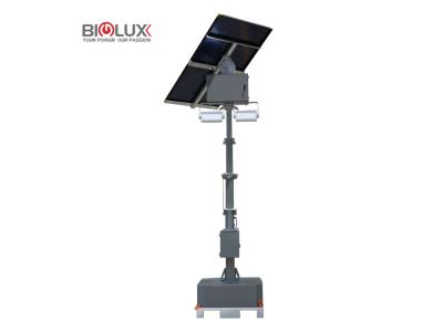 HiGUARD Solar-Powered Light Tower with Rotatable Panel for Lighting Solution