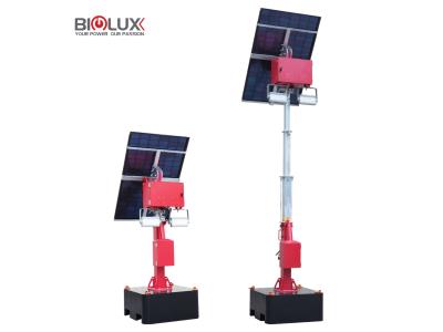 HiGUARD Solar-Powered Light Tower with Rotatable Panel for Lighting Solution