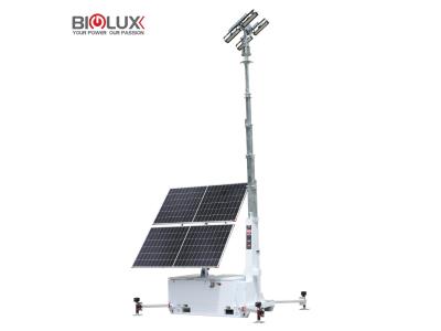 HiSKID-II Solar Light Tower with 90000lm - Skid-Mounted for Outdoor Lighting