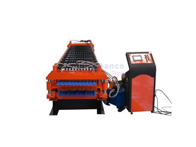 Double Layer Trapezoid Corrugated Roofing Panel Sheet Roll Forming Machine