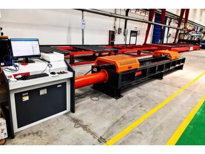 Horizontal tensile testing machine