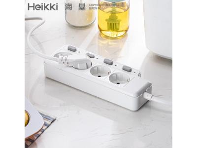 EU CE certified power board 5 AC socket extension socket with 16A breaker