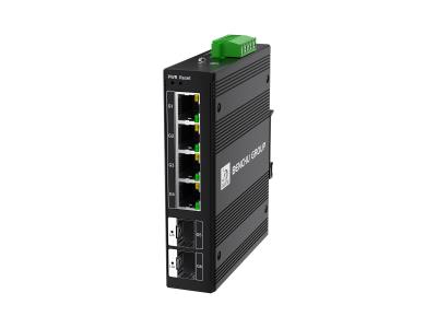 Industrial 4-Port Gigabit PoE+ Web Managed Switch with 2 SFP Uplink Ports