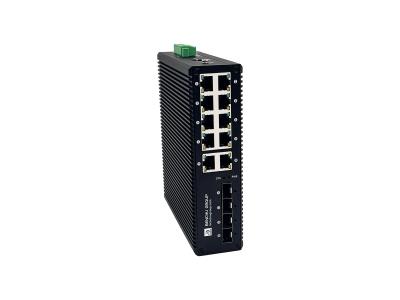 Managed 8-Port Gigabit Industrial PoE+ Switch with 2 RJ45 and 4 SFP Uplinks