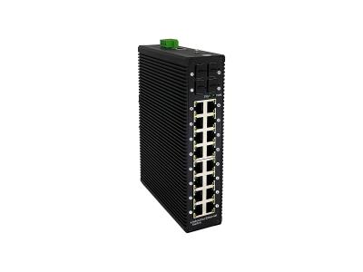 16-Port Gigabit Industrial Managed PoE+ Switch with 4 SFP Uplink Slots