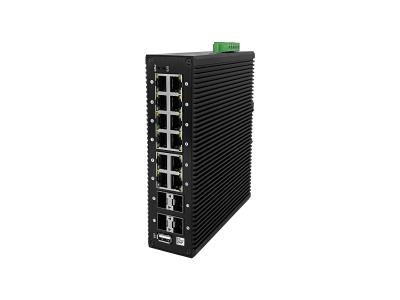 Managed 8-Port PoE Industrial Switch with 4 Gigabit & 4x10G SFP+ Uplinks