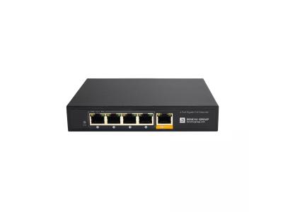4-Channel Gigabit PoE Extender (60W 802.3bt Input)