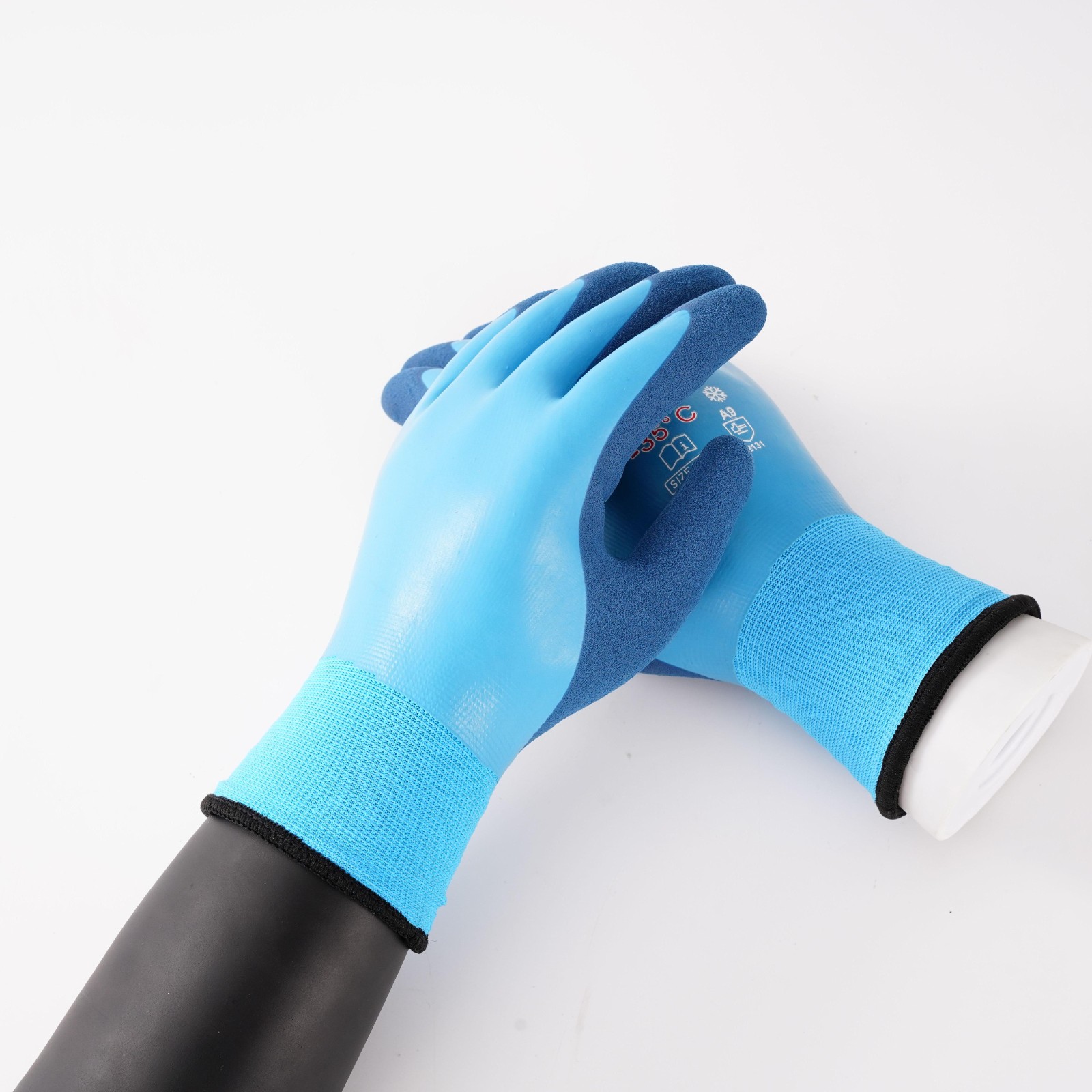 water proof latex foam working gloves