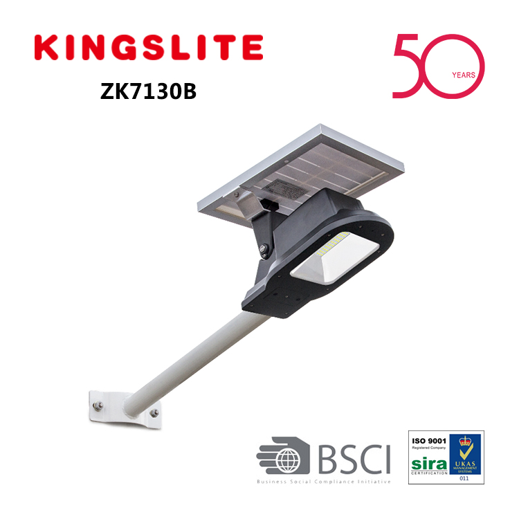 Gemstone super bright 6W solar street/garden light with LIFEPO4  ZK7130B
